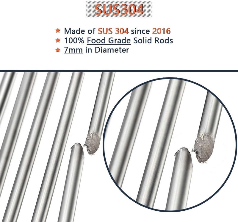 Hongso 19 1/4" SUS304 Stainless Steel Grill Grates for Jenn Air 720-0337 730-0337 750-0141 720-0062 720-0062-LP 720-0164, Ducane 30400042, Brinkmann 810-8502-S, Nexgrill 720-0193 Kirkland, Charmglow - Image 3